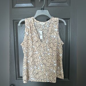 LOFT Outlet Floral Sleeveless Blouse – Size Small – NWT